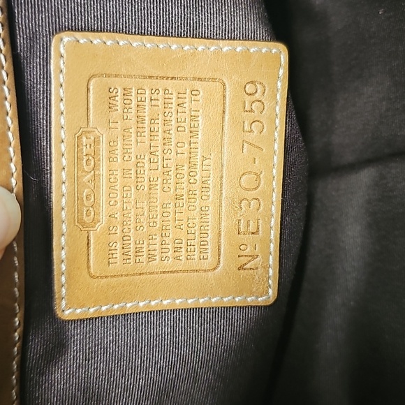 COACH 7559 SUEDE AND LEATHER HOBO BAG BFPM-02-036 - Picture 8 of 8